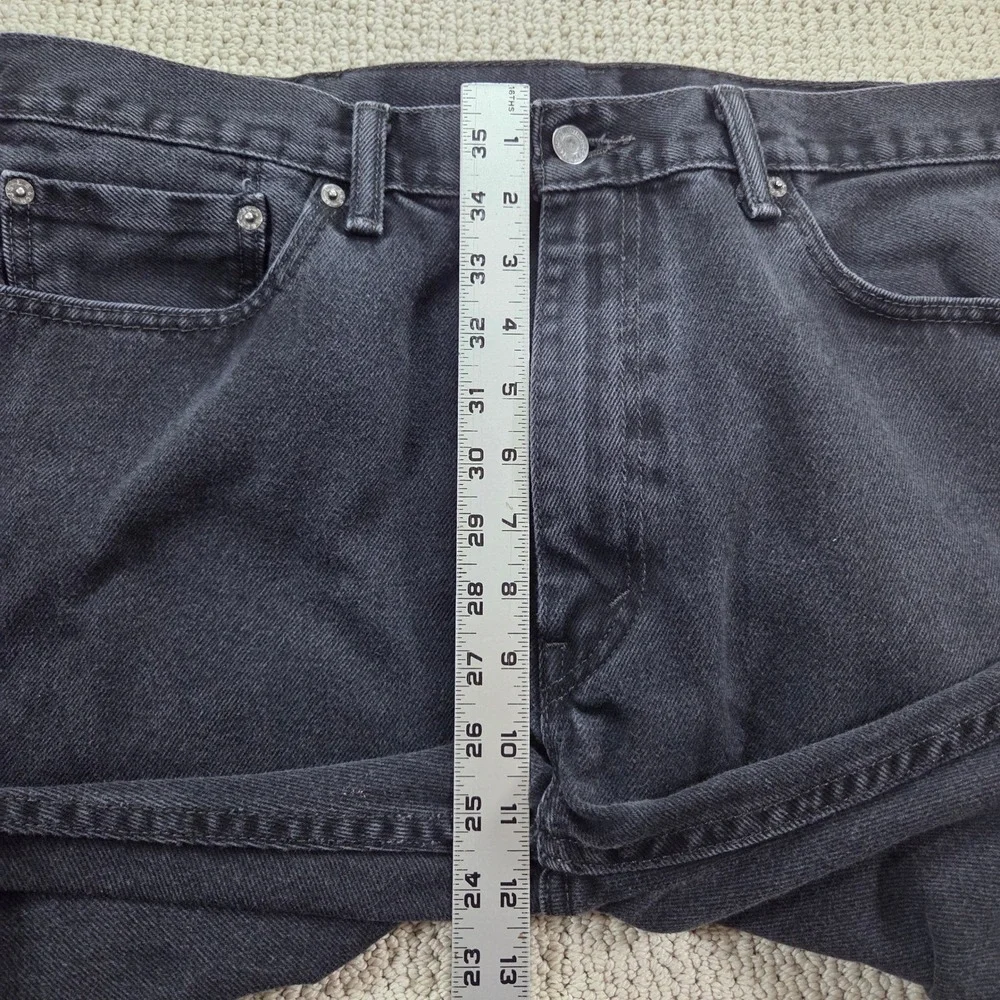 Levi's 505 Classic Regular Fit Straight Leg Jeans Mens W38 L29 Black Denim Pants